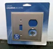Creative Accents 30910 Brushed Nickel Wall Plate, FREE SHIPPING