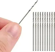 20 Pcs 1.0 mm HSS Micro Twist Drill Bit, Mini High Speed Steel Drill for Wood, Plastic, Soft Metal
