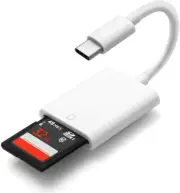 USB-C SD Memory Card Reader Type C Adapter for Iphone 15 Pro/Max/Plus, Macbook P