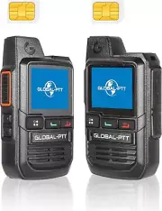 2-Pack Global Walkie Talkies with Sim Cards - Two Way Radio's 100,000 Mile Range