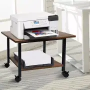 Printer Stand with Storage Shelf under Desk Printer Stand for Desk Office Home