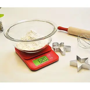 新款 dretec「巴克特」強化玻璃廚房料理 電子秤 5kg 最小單位0.1g