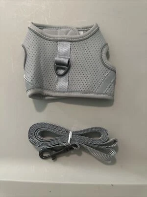 Pet Cat Harness with Leash Adjustable Soft Mesh Escape Proof Small Dog Durable