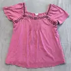 Mason & Belle Blouse Mauve Pink Shirt Top Womens Size Large Stitch Fix NEW