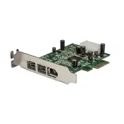 StarTech 3 Port PCIe Card Adapter FW 800(2) FW 400(1) Low Profile