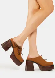 [dELiA*s by Dolls Kill] Struck By Wonder Platform Mules