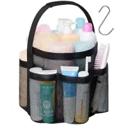 Mesh Shower Caddy Portablearge Capacity Shower Bag Basket Tote L 1 Pack Black
