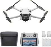 DJI Mini 3 Pro (DJI RC) & Fly More Kit– Lightweight and Foldable Camera Drone with 4K/60fps Video, 48MP Photo