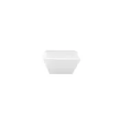 6x Melamine Square Bowl White 130x70mm Ryner Commercial Plastic Serving Soup