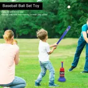 Baseball Ball Set Toy Semi Automatic Baseball Launcher Baseball Bat Toy