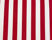 PKL STUDIO OD CANOPY STRIPE CHERRY RED WHITE OUTDOOR CUSHION FABRIC BY YARD 54"W