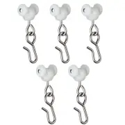 Curtain Hooks - Dual Wheel Roller Carriers for Ceiling Mounted Curtain Track ...