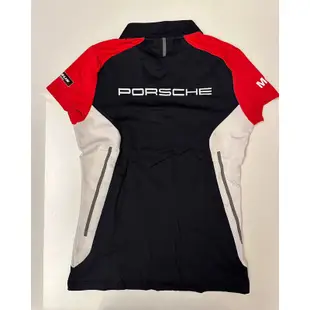 Porsche 保時捷 原廠 精品 女生 polo衫 Motorsport  黑領