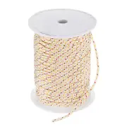 Recoil Starter Rope Pull Cord 4.5mm 60m for Mower [White Red Yellow]