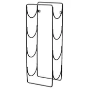 SNÖSPIRA 4-bottle wine rack, black