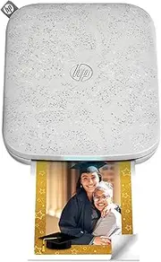 HP Sprocket 3x4 Inch Instant Smartphone Photo Printer - Portable Color Wireless Mobile Printer - Zink Sticky-Back Photos - Print from Compatible iOS & Android Devices with Bluetooth w/the Creative App