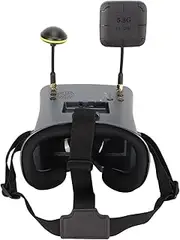 FPV Glasses Video Glasses 5.8G RC Aircraft FPV Quadcopter Drone Glasses DVR 4.3" Screen 800X480 Display 16:9 FPV Video Display Glasses 3.7V 2000