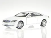 Mercedes C216 CL 500 white diecast model car AutoArt 1/43