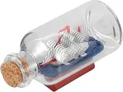 CORHAD 3D Sailing Boat in Glass Bottle Pirate Ship Model Unique Nautical Home Decor Present