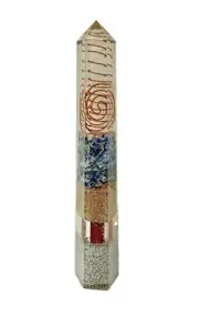 Kyanite Orgonite Obelisk Generator Crystal Orgone EMF Protection Energy