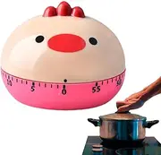Cute Kitchen Timer - 60 Minute Wind Up Mechanical Timer,Mechanical Timer for Cooking, Easy to Operate, for Hair Color Processing, Cosmetic
