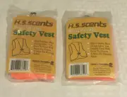 H.S. Scents Blaze Orange Safety Vest 14840110 - Set of 2 - NEW