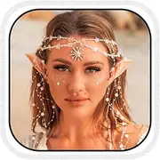 [Fashband] Boho Fairy Elf Ears Head Chain Pearl Tassel Hair Accessories Jewelry Halloween Festival Hair Accessories for Women