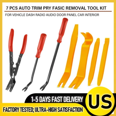 Auto Interior Trim Remover Tool Fastener Clip Removal Pliers Dash Door Retainer