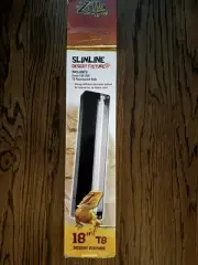 Zilla 18” Inch 50 UVB Reptile T8 Slimline Tropical Desert Pet Habitat Light New