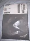 IKEA Vivan Solid Gray Curtains 57 x 98 Window Drapes 2 Panels