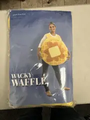 Adult Waffle Halloween Costume - Funny Breakfast Food Suit - One-size Unisex