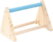 CIYODO Wear Resistant Parrot Stand Stick Multi Function Bird Perch for Bird Cage Durable Wood Chew for Budgies Parrots and Lovebirds Promotes Play and Reduces Random Color