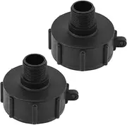 2pcs IBC Tote Adapter Fitting for Water Tank Compatible with IBC Container Accessories Durable for Garden Hose Connection