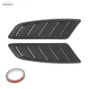 1 Pair Car Air Flow Intake Hood Scoop Vent Louver Panel Bonnet Cover Decor