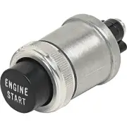 Push Button Switch Momentary SPST 12/24V Engine Start Black Button