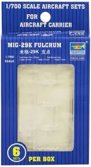 Trumpeter 3409 MiG-29K Fulcrum Aircraft Set for 1/700 Scale Model Ships