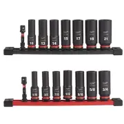 SHOCKWAVE Impact Duty 3/8 in. Metric and SAE Deep Impact Rated Socket Set