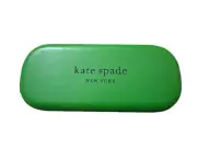 Kate Spade Glasses Case - Green/Black & Dust Cloth Clam Shell