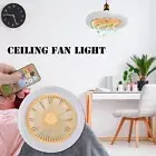 New Ceiling Fan Bladeless White Ceiling Fan Light 10.2inch Modern