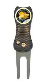 Apollo 13 Mission Logo NASA Golf Ball Marker w/ Premium Switchblade Divot Tool