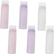 LIFKOME 6Pcs Hair Dye Applicator with Root Comb and Graduated Scale Lightweight Durable Bottles for Accurate Hair Coloring for Home and Salon Use