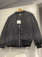 Sass & Bide Black Padded Bomber Jacket New