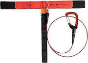 Ropes for Scuba Diving High Elastici Diving Rope with SBR Soft Rubber Wristband -Lost Safe Diving Line for Deep Sea Training 1m Red