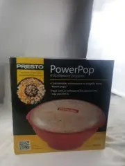 Presto Power Pop Microwave Popcorn: Red 04834 New