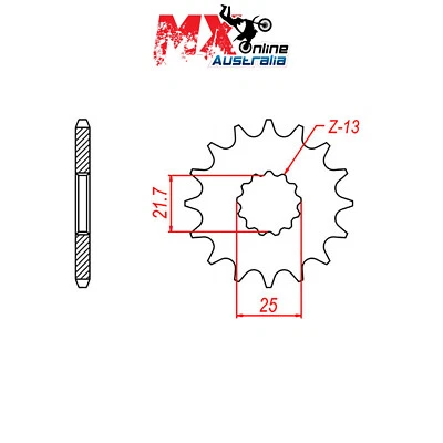 MTX Front Sprocket 16T for Suzuki DL1000 V STROM GT 2017 10-156-16