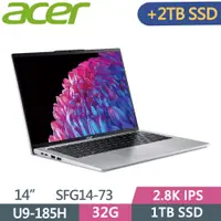 在飛比找PChome24h購物優惠-ACER Swift GO SFG14-73-95N0 銀(