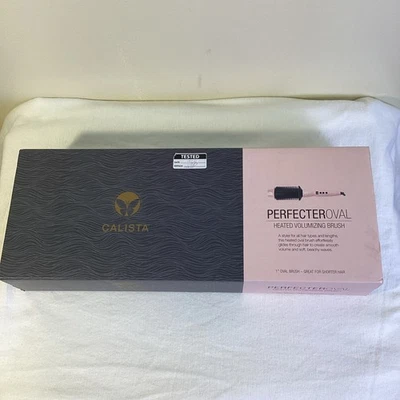 Calista Perfecter Oval Heated Volumizing 1” Brush Shorter Hair Pink BNIB