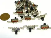 25 Pieces 3 Pin 2 Position 1P2T SPDT Panel Slide Switch 50V DC SS12F48 pcb C41