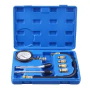 Professional Petrol Engine Compression Tester Kit Set for Automotives Blue