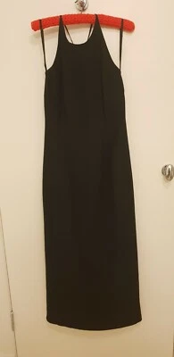 Classic Portmans Blase Black Strappy Maxi Dress Size 10 BNWT